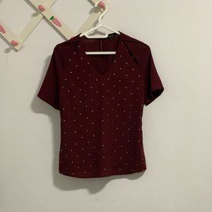 VanHeusen Cute Top in Rustic Red colour